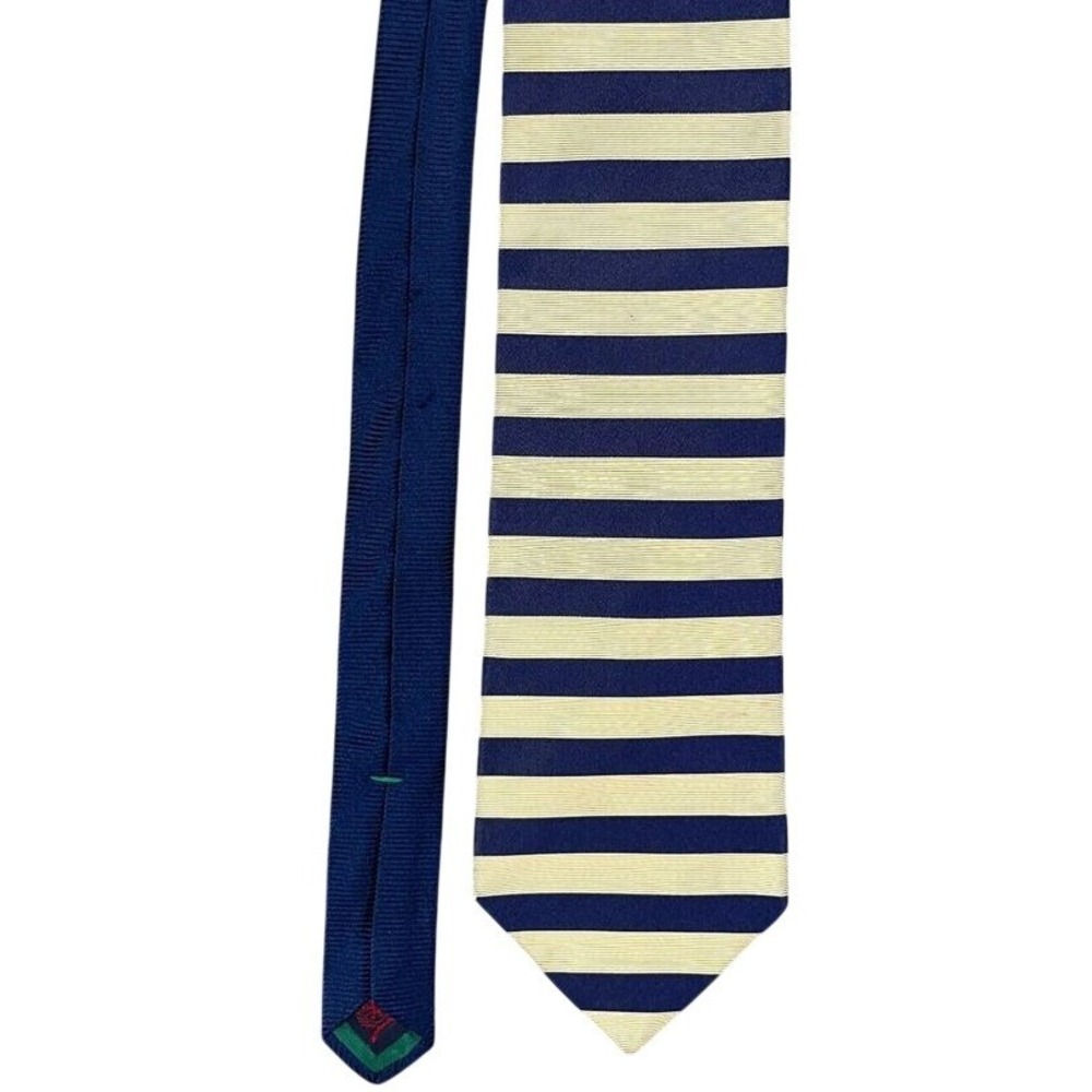 Tommy Hilfiger Tie Mens Silk USA Made Vintage Striped 54" 3.5" Business Formal